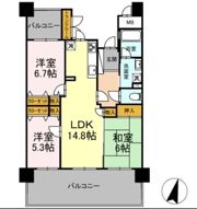 パークサンリヤン博多の森II番館の間取り画像