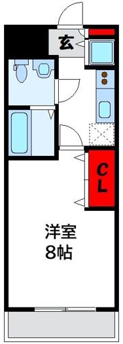 ピュアドーム箱崎ステーションの間取り画像