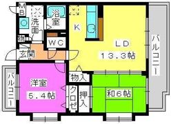 ブレイヴ干隈の間取り画像
