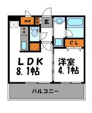 アクタス天神北の間取り画像