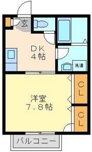 サニーコート若宮の間取り画像