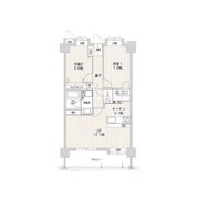 アプリークス百道浜の間取り画像