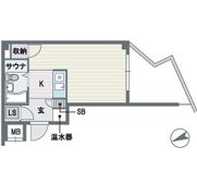 天神エクセル12の間取り画像