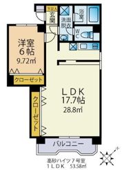 高砂ハイツの間取り画像