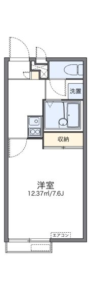 レオパレス香椎駅前の間取り画像