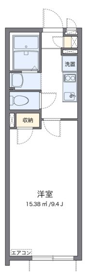 クレイノISEDAの間取り画像
