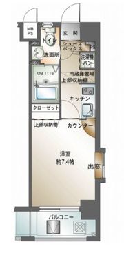 エンクレスト天神IIIの間取り画像