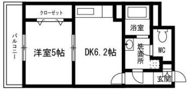 ルブラン薬院の間取り画像