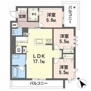 シャーメゾンirohaの間取り画像