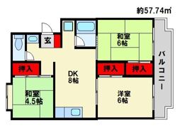 KYビルの間取り画像
