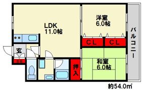 リバティ館の間取り画像