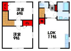 グランシャリオ古賀の間取り画像