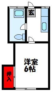 汐入コーポの間取り画像