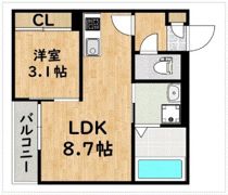 Grandticサンメゾン博多Iの間取り画像