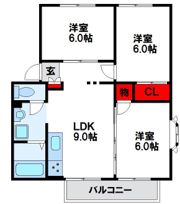 サンビレッジ福間の間取り画像
