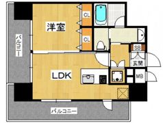 プライムアーバン博多の間取り画像