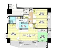 ウェルリバービュー天神の間取り画像
