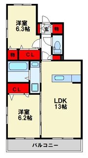ライツェント ツヴァイの間取り画像