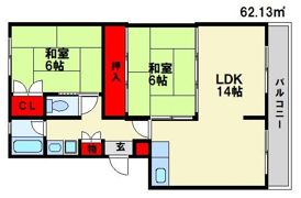 レジデンス宮原の間取り画像