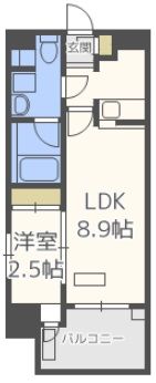 グランフォーレプライム天神東の間取り画像