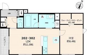 ヘキラン天神スクエアの間取り画像