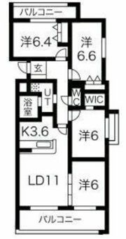 アクレール小笹南坂の間取り画像