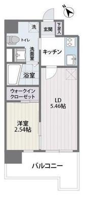 グランフォーレ薬院南の間取り画像