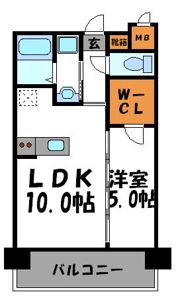 グランエターナ福岡警固の間取り画像