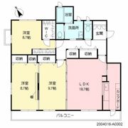 桜坂レジデンス昴輝の間取り画像