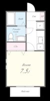 コーポおかやまの間取り画像