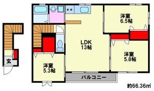 ロズィールコートの間取り画像