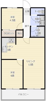 ライオンズマンション赤坂の間取り画像