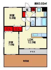 メゾン・ヴァイセローゼの間取り画像