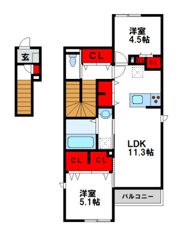 エレガンスプラスIの間取り画像