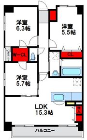 Weber・Dの間取り画像