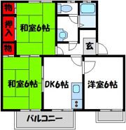 アサヒハイツの間取り画像