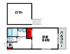 ビオス赤間の間取り画像