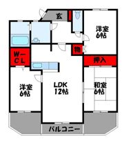 ハウスKの間取り画像