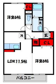 ウィルモアーベの間取り画像