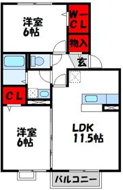ベルックスハイムの間取り画像