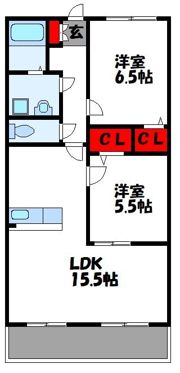 ロジュマン古賀IIIの間取り画像