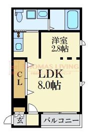 シュルーク薬院白金の間取り画像