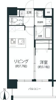アクシオン百道エクシードの間取り画像
