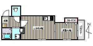 クレイドル藤崎の間取り画像