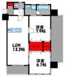 エトランゼ17大濠公園前の間取り画像