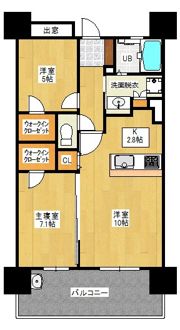 第10ケイコーマンション駅南の間取り画像