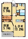 レジディア天神南の間取り画像