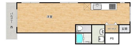 コーシン桜坂マンションの間取り画像