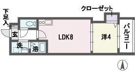 アミューゼ博多の間取り画像