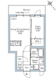 リアンプレミアム室見ステーションの間取り画像